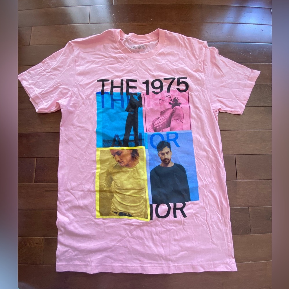 The 1975 Baby Pink Band T-Shirt Size M